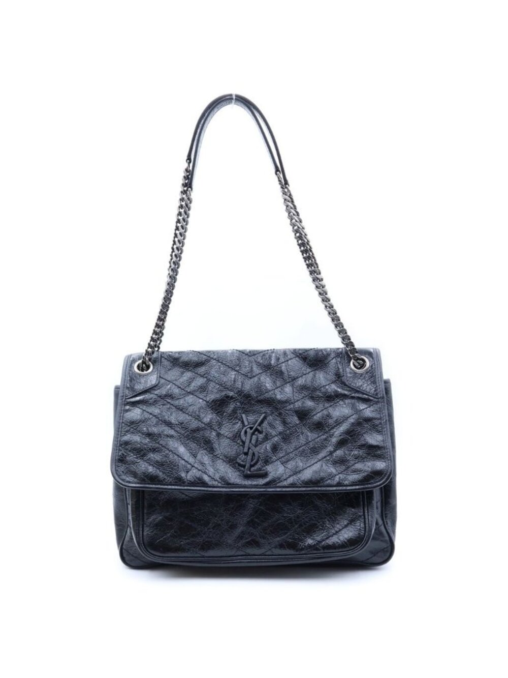 Saint Laurent Niki Medium Shoulder Bag Black Leather
